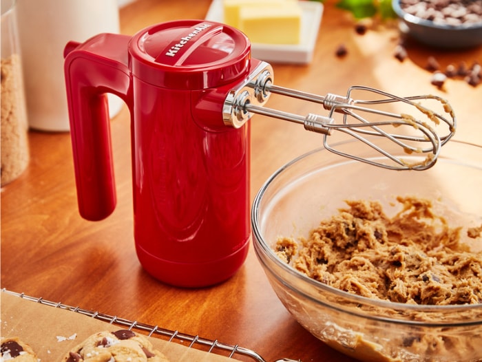 KitchenAid Cordless 7 Speed Hand Mixer Empire Red 5KHMB732GER